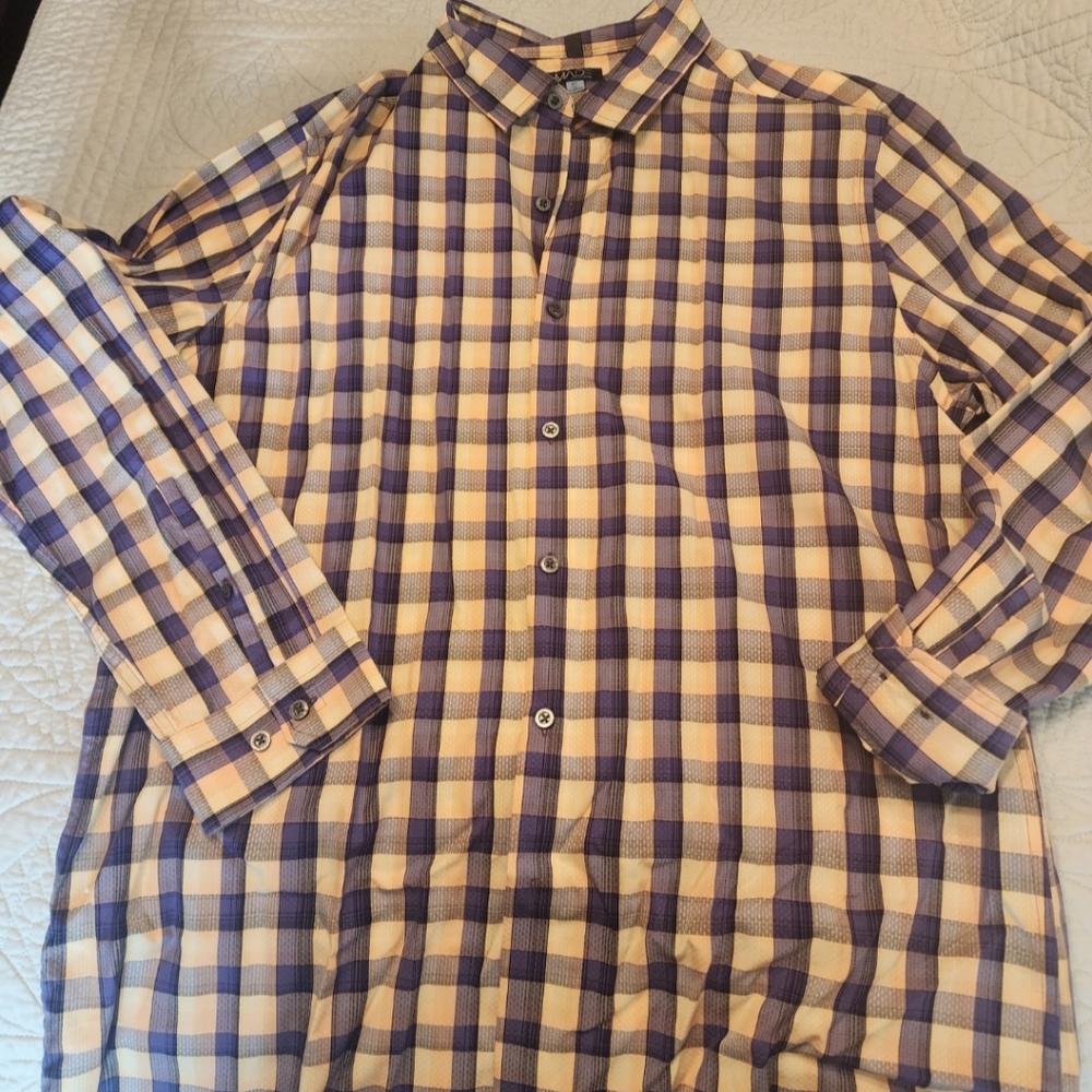 Made by Cam Newton Plaid XL dress shirt New without tags, never worn
